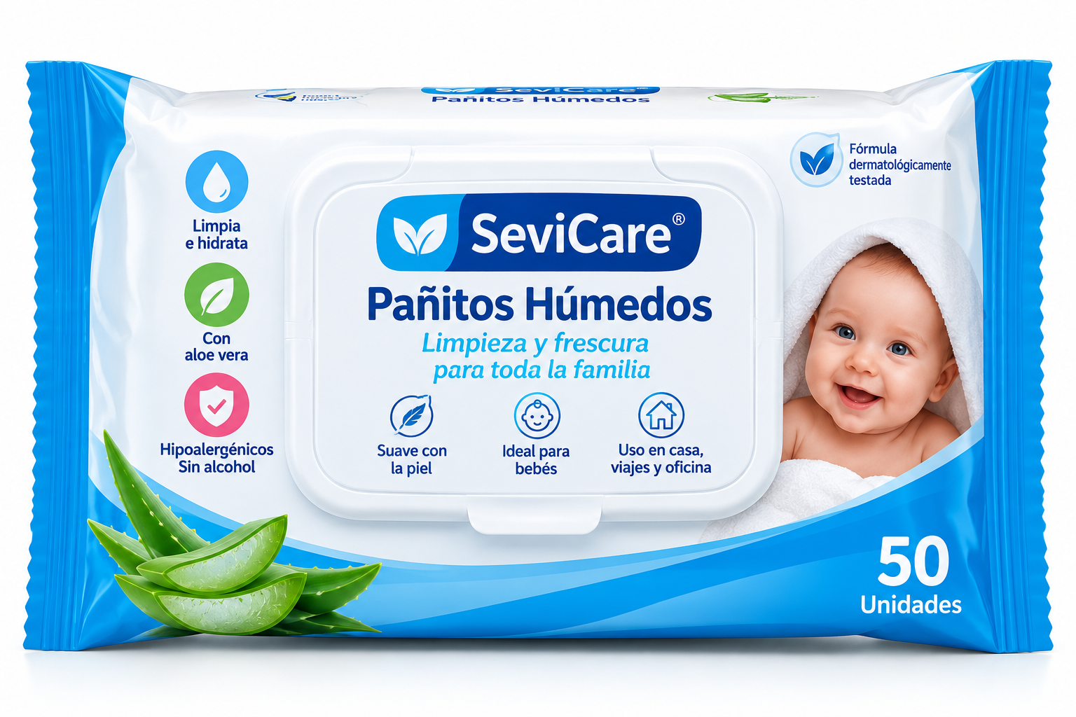 Pañitos húmedos x 50